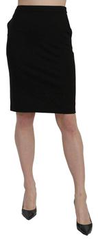 推荐GF Ferre High Waist Pencil Cut Knee Length Formal Skirt商品