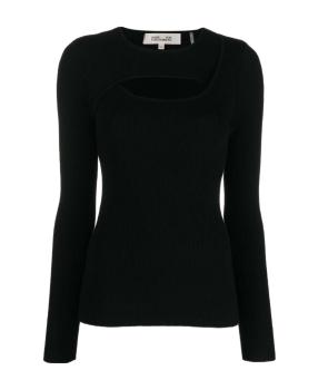 Diane von Furstenberg | Diane von Furstenberg 女士针织毛衣 DVFWL3R005BLACK 黑色商品图片,7.7折起