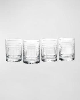Reed & Barton | Tempo 12 oz. Double Old-Fashioned Glasses, Set of 4,商家Neiman Marcus,价格¥1163