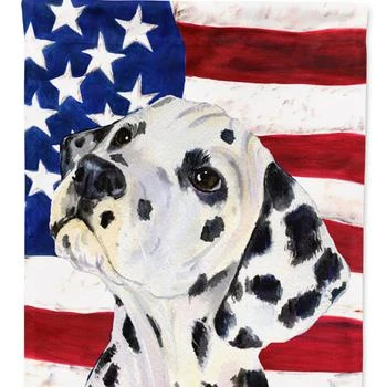 Caroline's Treasures | USA American Flag With Dalmatian Garden Flag 2-Sided 2-Ply SS4018GF,商家Verishop,价格¥136
