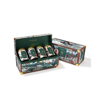 商品Emily In Paris Tea Gift Box - 48 Pyramid Tea Bags, 4 Premium Tin Caddies Gluten-Free图片