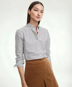 推荐Classic Fit Stretch Supima® Cotton Non-Iron Bengal Stripe Dress Shirt商品