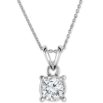 TruMiracle | Diamond 18" Pendant Necklace (1/2 ct. t.w.) in 14k White, Yellow, or Rose Gold,商家Macy's,价格¥11153