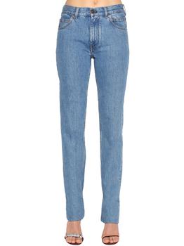推荐Mid Rise Cotton Denim Jeans商品