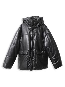 推荐Nanushka Padded Hooded Jacket In Black Polyester商品