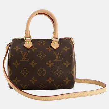 [二手商品] Louis Vuitton | Louis Vuitton Monogram Nano Speedy Bag with Gold Hardware 