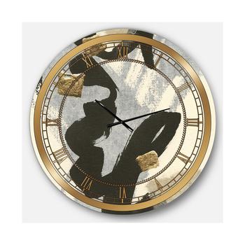 商品Designart | Glam Oversized Metal Wall Clock - 36 x 36,商家Macy's,价格¥1014图片