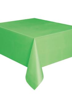 商品Reusable Rectangular Plastic Tablecover Lime Green ONE SIZE图片