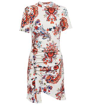 Paco Rabanne, Paco Rabanne | Floral asymmetric jersey minidress商品图片 