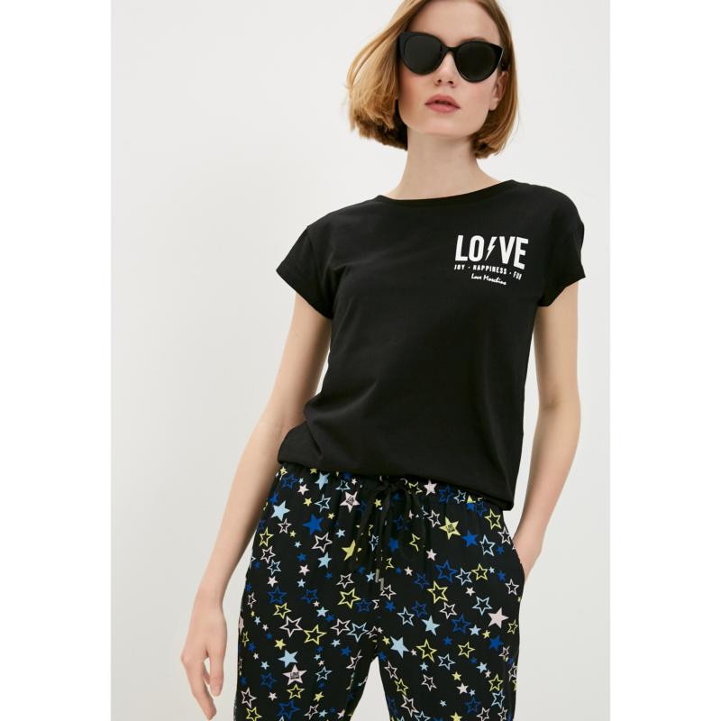 女士始祖鸟短袖, Moschino | MOSCHINO 女士黑色logo短袖T恤 W4F301R-E1698-C74商品图片 独家减免邮费