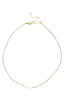 Savvy Cie Jewels | Sterling Silver Jade Beaded Collar Necklace 2.3折