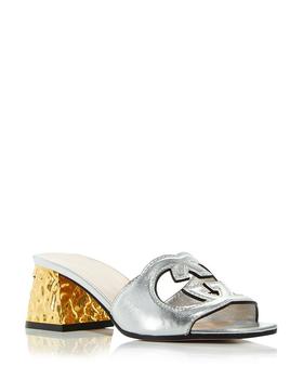 古驰高帮鞋, Gucci | Women's Slip On High Heel Sandals商品图片 