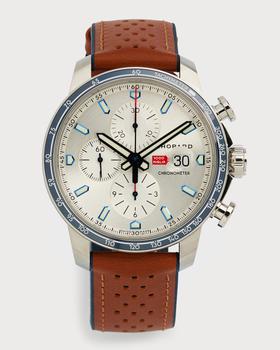 Chopard | Mille Miglia Chronograph Watch with Perforated Leather Strap, 44mm商品图片,