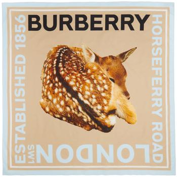 春装burberry围巾, Burberry | 黄褐色 Fawn Print 围巾商品图片 