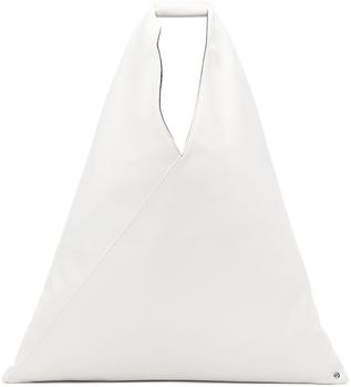 推荐White Faux-Leather Triangle Tote商品