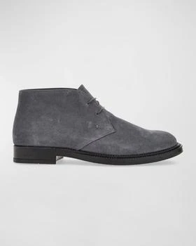 推荐Men's Water-Repellent Leather Chukka Boots商品