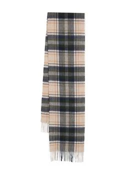 推荐BARBOUR - Wool Scarf With Tartan Motif商品