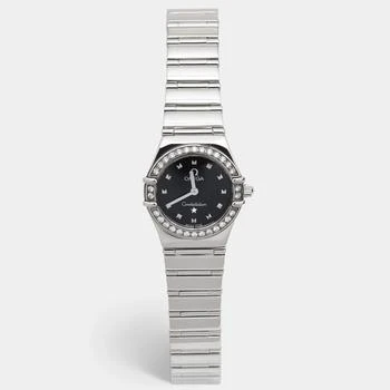 推荐Omega Black Stainless Steel Diamond My Choice Constellation 1465.51.00 Women's Wristwatch 22.50 mm商品