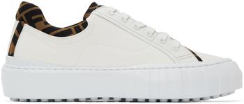 Fendi | White Canvas 'Fendi Force' Sneakers商品图片,独家减免邮费