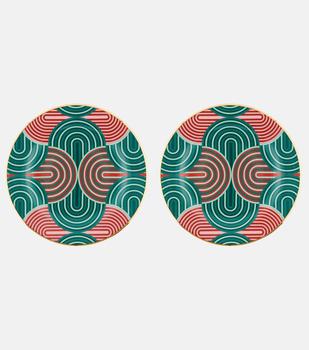 商品LA DOUBLE J | Slinky Verde set of 2 dessert plates,商家MyTheresa,价格¥972图片