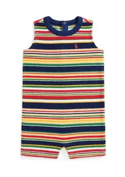 Ralph Lauren | Baby Boys Striped Cotton Terry Shortall,商家Belk,价格¥152