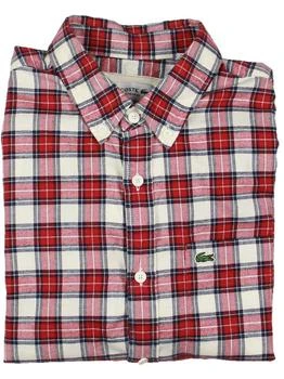 Lacoste | Mens Flannel Plaid Button-Down Shirt 5.3折