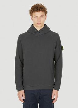 推荐Compass Patch Hooded Sweatshirt in Grey商品