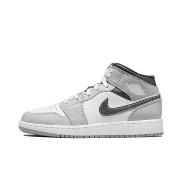 推荐Air Jordan 1 Mid Light Smoke Grey Anthracite GS商品