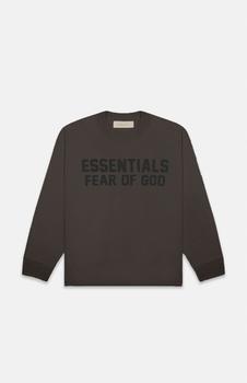 Essentials | Off Black Long Sleeve T-Shirt商品图片,