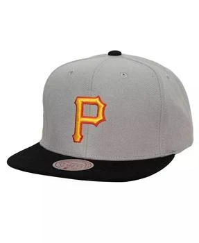 Mitchell & Ness | Men's Gray Pittsburgh Pirates Cooperstown Collection Away Snapback Hat,商家Macy's,价格¥184