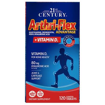 商品21st Century | Arthri-Flex Advantage Glucosamine, Chondroitin, MSM + Vitamin D3 Tablets,商家Walgreens,价格¥145图片