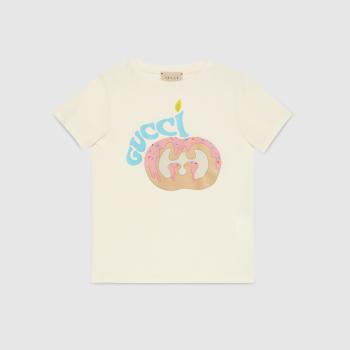 Gucci | GUCCI 白色女童T恤 610190-XJFPG-9247商品图片,