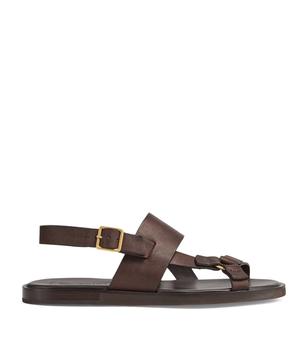 更多zegna鞋, Zegna | Leather Open-Toe Sandals商品图片 
