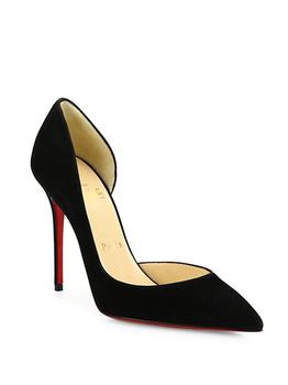 Christian Louboutin | Iriza Half d'Orsay Suede Pumps商品图片,