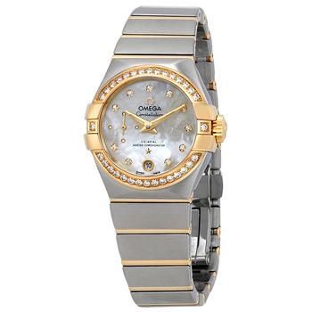 欧米茄星座怎么样, [二手商品] Omega | Pre-owned Omega Constellation Diamond White Mother of Pearl Dial Ladies Watch 127.25.27.20.55.002商品图片 3.7折