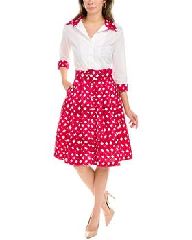 samantha sung, SAMANTHA SUNG | Samantha Sung Avery Shirtdress商品图片 3.2折