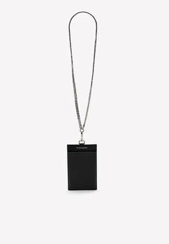 Alexander McQueen | Leather Phone Case with Chain Strap,商家Thahab,价格¥2186