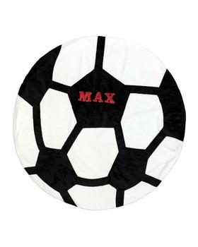 商品Personalized Soccer Ball Blanket图片