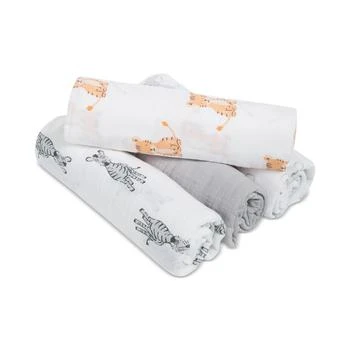 aden + anais | Baby Boys or Baby Girls Animal Swaddle Blankets, Pack of 4,商家Macy's,价格¥300