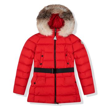 推荐Moncler Clion Quilted Fur Down Red Jacket商品