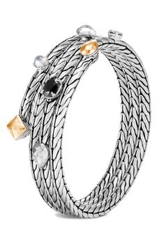 the row帆布鞋, John Hardy | Classic Chain Hammered Triple Row Coil Bracelet商品图片 5折