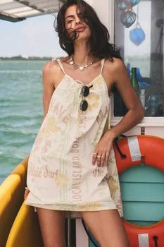 BDG | BDG Eva Tie-Front Ruched Strap Trapeze Mini Dress,商家Urban Outfitters,价格¥74