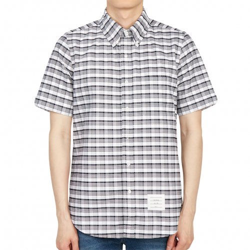 thom browne衬衫新款, Thom Browne | THOM BROWNE 男士格纹衬衫 MWS239A-07855-415商品图片 独家减免邮费