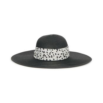 Karl Lagerfeld Paris | Women's Mesh Straw Wide Brim Sun Hat商品图片,