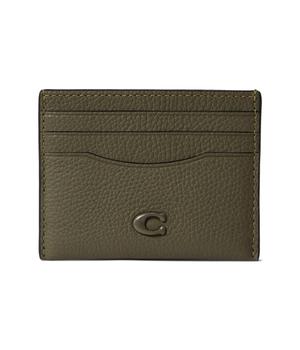 商品Coach | Flat Card Case in Pebble Leather w/ Sculpted C Hardware Branding,商家Zappos,价格¥566图片