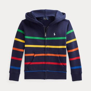 推荐Ralph Lauren Boys Long Sleeve Zip Through Sweatshirt - Newport Navy Multi商品