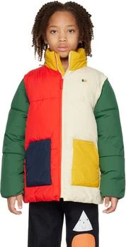 推荐Kids Multicolor Color Block Puffer Jacket商品