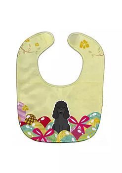 美妆蛋怎么选, Carolines Treasures | Carolines Treasures BB6071BIB Easter Eggs Poodle Black Baby Bib商品图片 