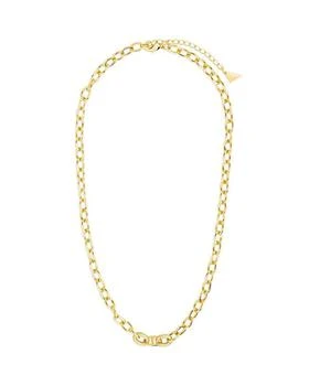 Sterling Forever | Reina Necklace in 14K Gold Plated or Rhodium Plated, 16" 独家减免邮费