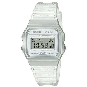 Casio | Casio Collection Unisex Digital Watch, White, 38.2 x 35.2 x 8.5 mm, F-91WS-7EF,商家Amazon US selection,价格¥247